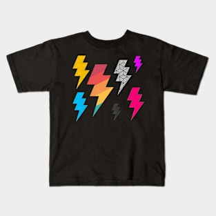 Lightning Bolt mega stickers 02 Kids T-Shirt